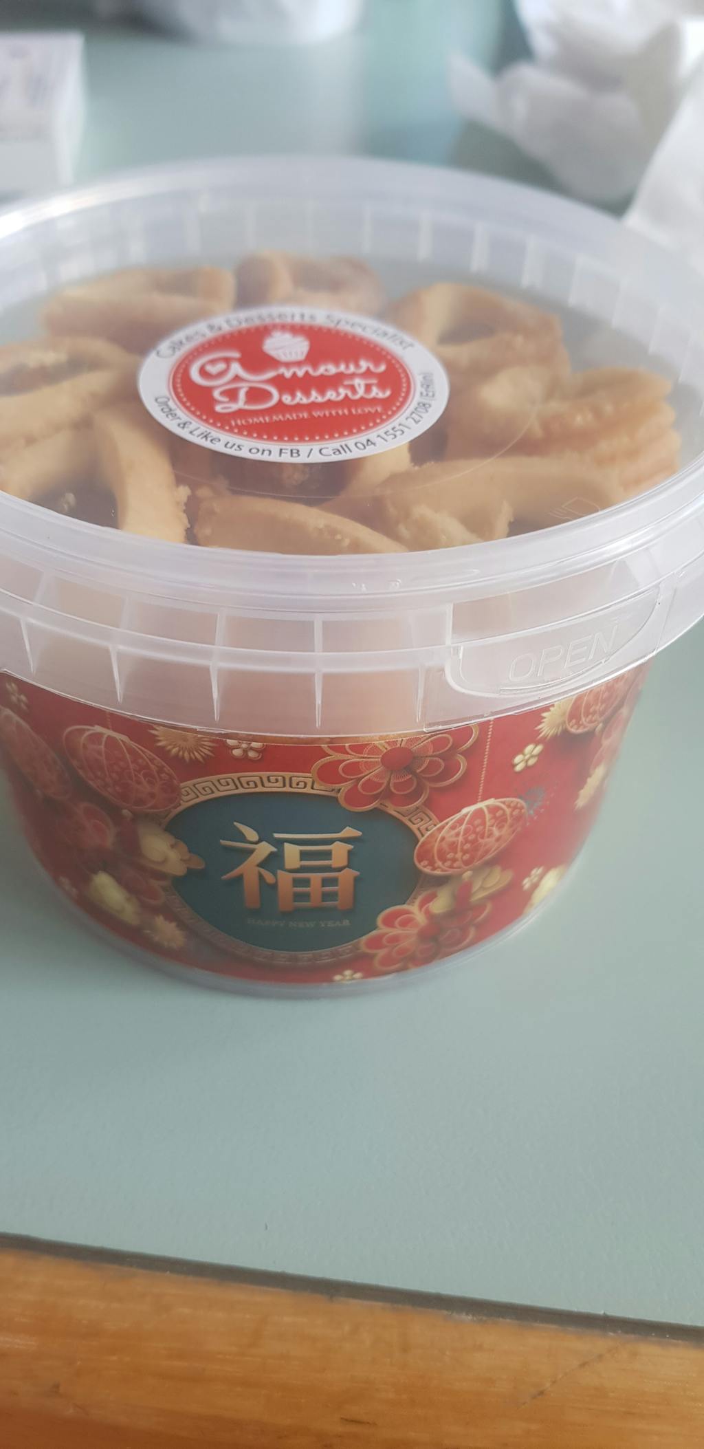 Customer photo for an Amour Desserts review