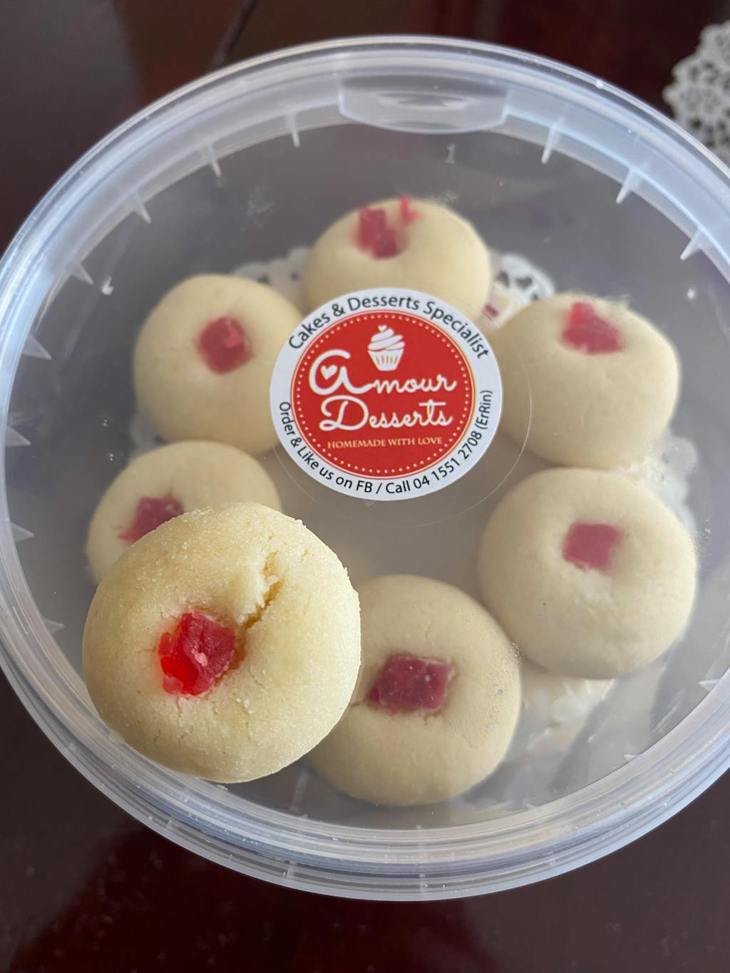 Customer photo for an Amour Desserts review